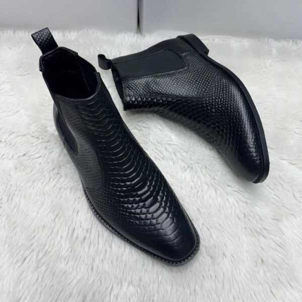 Snake Leather Chelsie Boot Finish | Scarf