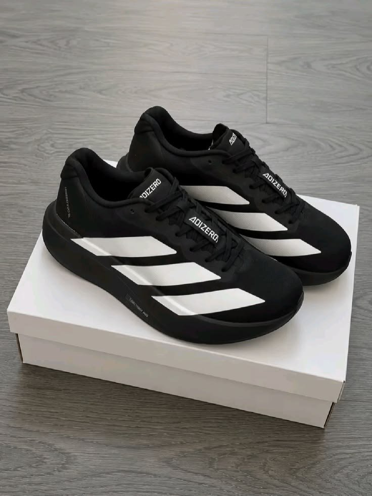 Premium Black Sport Shoes | Scarf - Image 3